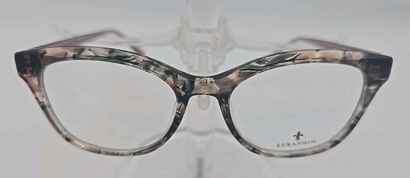 Seraphin Hillcrest Eyeglasses Frames OLV Olive Rose Tortoise 52-17.5-140mm New gallery