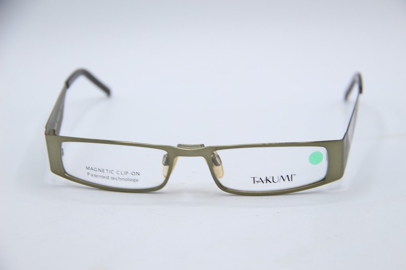 NEW TAKUMI T9636 60 GREEN BLACK AUTHENTIC EYEGLASSES 51-17 gallery