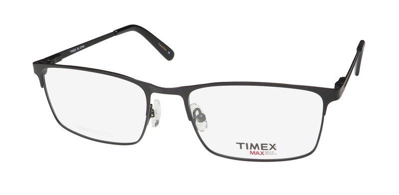TIMEX 2:37 PM MAX LINE PREMIUM QUALITY STAINLESS STEEL EYEGLASS FRAME/GLASSES