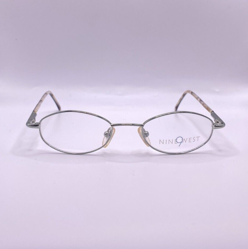 Nine West NW214 OEE9 Light Green Oval Metal Optical Eyeglasses Frame 48-19-135