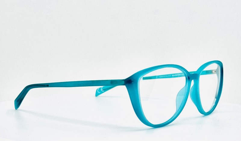 ITALIA INDEPENDENT 564S 036 Teal Womens Semi Cat Eye Eyeglasses 54-14-135 B:42 gallery