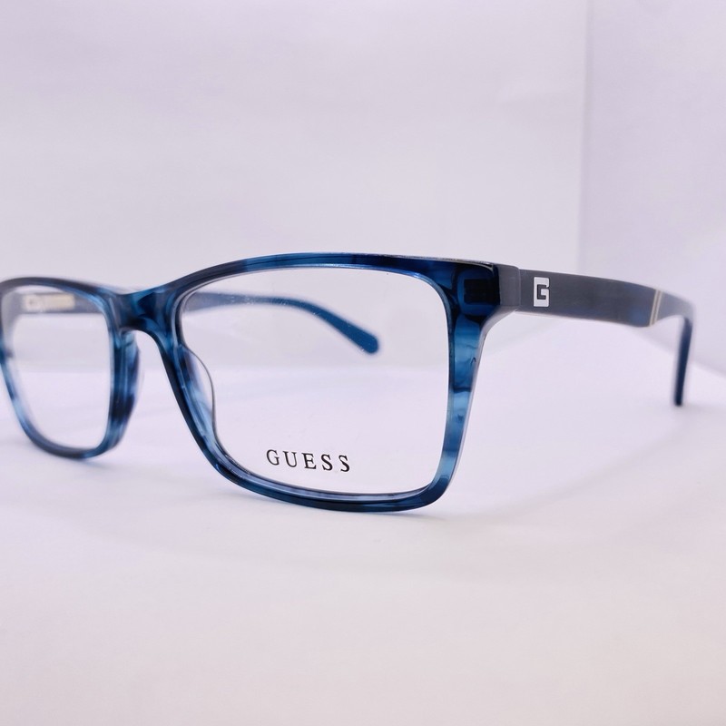 Guess Eyeglasses Authentic GU 1954 092 55 [] 17 145 Black Blue Gradient