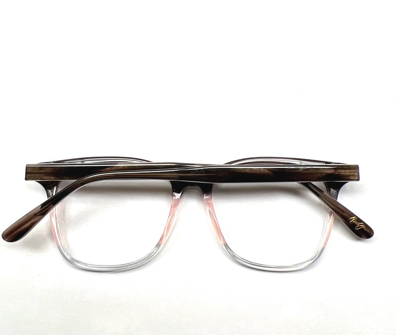 Maui Jim Eyeglasses Glasses MJO 2207-44 Crystal Brown Pink Gray Ombre 51-17-145 gallery