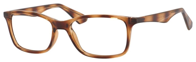 Enhance EN4200 Eyeglasses Frame Size 53-17-140 Shiny Demiamber Mens Womens Frame