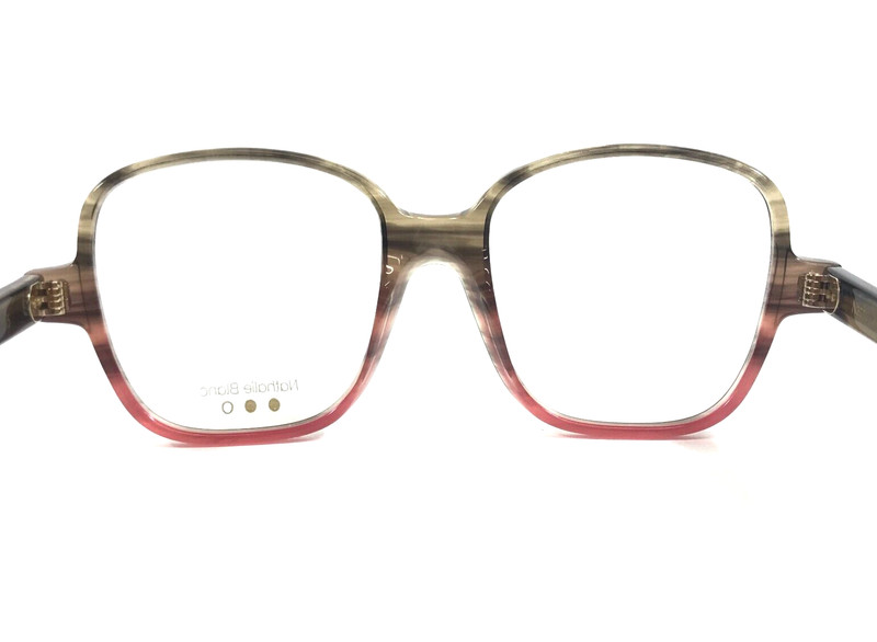 Nathalie Blanc Eyeglasses Frames LUCIANE 337 Brown Horn Pink Full Rim 50-17-145 gallery