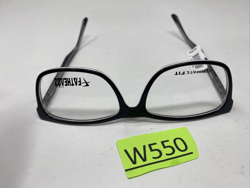 FATHEADZ EYEWEAR THE GRIND FH 00192 BLACK ON CRYSTAL 180 FLEX HINGE LARGE W550 gallery