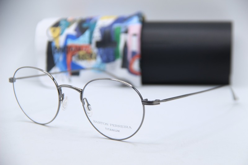 NEW BARTON PERREIRA LANGSTON PEW GUNMETAL AUTHENTIC FRAMES EYEGLASSES 50-23