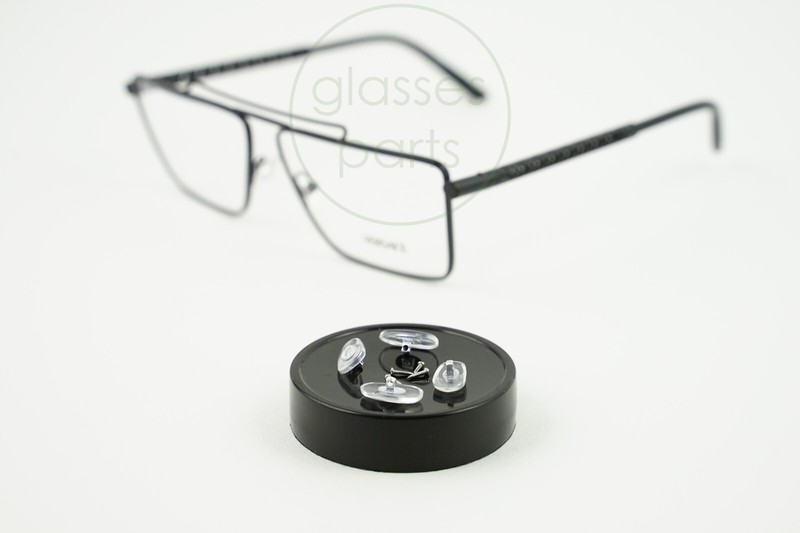 MOD. 1295 (2x Pairs) Nose Pads for Versace Eyeglasses Screw In Nosepads w/Screw