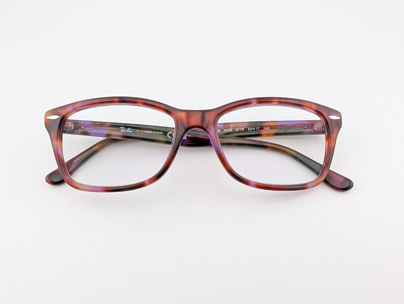 Ray Ban Eyeglasses, Frames Only, RB 5428 8175, 53-17-145, Purple/Brown