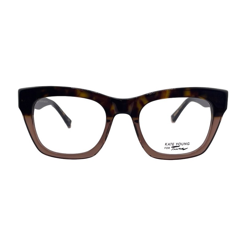 Kate Young for Tura Women’s Brown Eyeglasses Frame 49mm 20mm 135mm Made In Japan