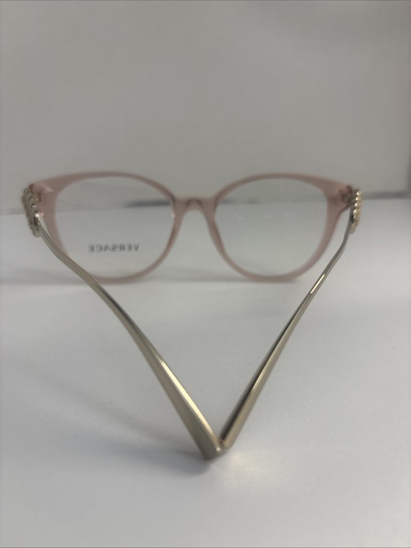 Versace Eyeglasses Women's 3278 5322 Transparent Pink 51-17-135mm FRAMES ONLY gallery