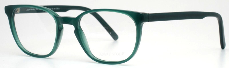 ANDY WOLF Soul 4509 50 Green Womens Square Full Rim Eyeglasses 50-18-145 B:39