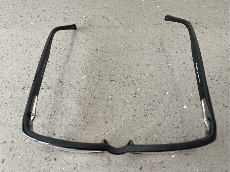 Modern Optical Plasma EYEGLASSES FRAMES ONLY 51-16-140 Black full rim rectangle gallery