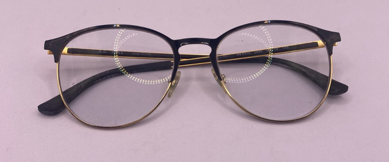 RAY BAN FRAMES ONLY EYEGLASSES RB 6375 2890 BLACK / GOLD 53-18-145