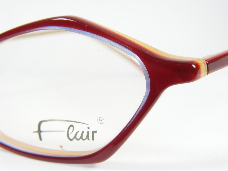 Vintage Flair Mod. 57 Col. 255 BLUE /RED /ORANGE EYEGLASSES GLASSES 50-14-135mm gallery