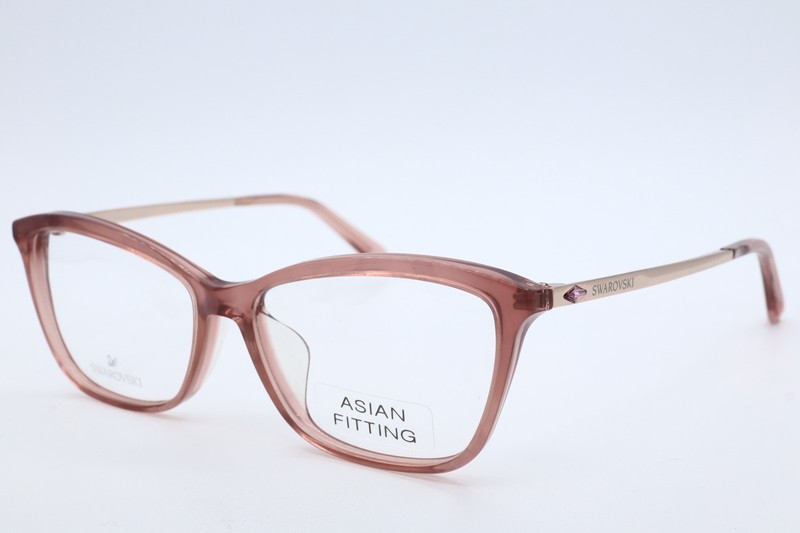 Swarovski SK5314-F 074 Pink Plastic Cat Eye Optical Eyeglasses Frame 54-14-140