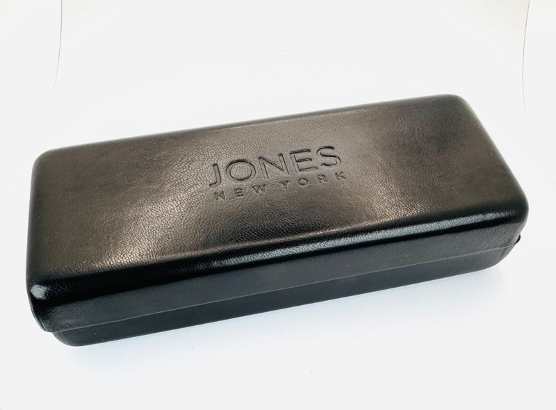JONES NEW YORK J240 BLACK Black Gold Square Full Rim Eyeglasses 49-18-135 B:39  gallery