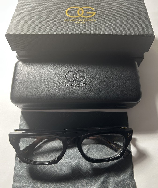 Oliver Goldsmith VICE CONSUL-S NERO Peter Sellers Eyeglasses 53□20-145 Japan