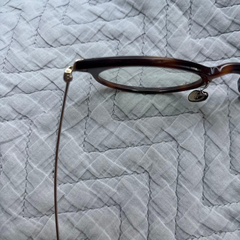 OLIVER PEOPLES Marret Glasses Brown/Tortoiseshell Metal Frame gallery