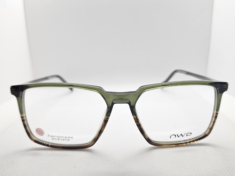 NWP MOD.7520 7520 200 Germany Green Fade To Brown Tortoise Eyeglasses 54-16-140 gallery