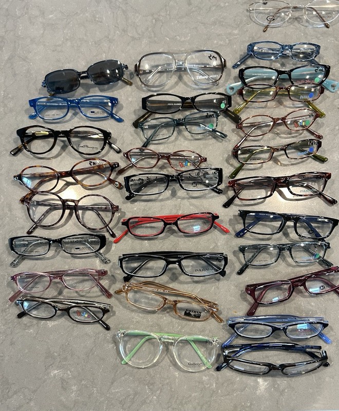 Wholesale Bulk Lot / Group of 100 Various Eyeglass Frames Kids/Petite Sizing New gallery