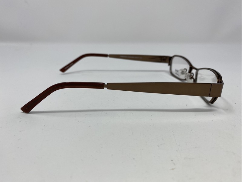 Lido West PARADISE M.BROWN 48-17-135 Brown Full Rim Metal Eyeglasses Frame EI94 gallery