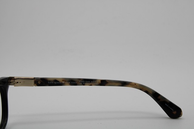 KATE SPADE NEW YORK AMELINDA WR7 BLACK TORT GOLD AUTHENTIC EYEGLASSES 50-15 gallery