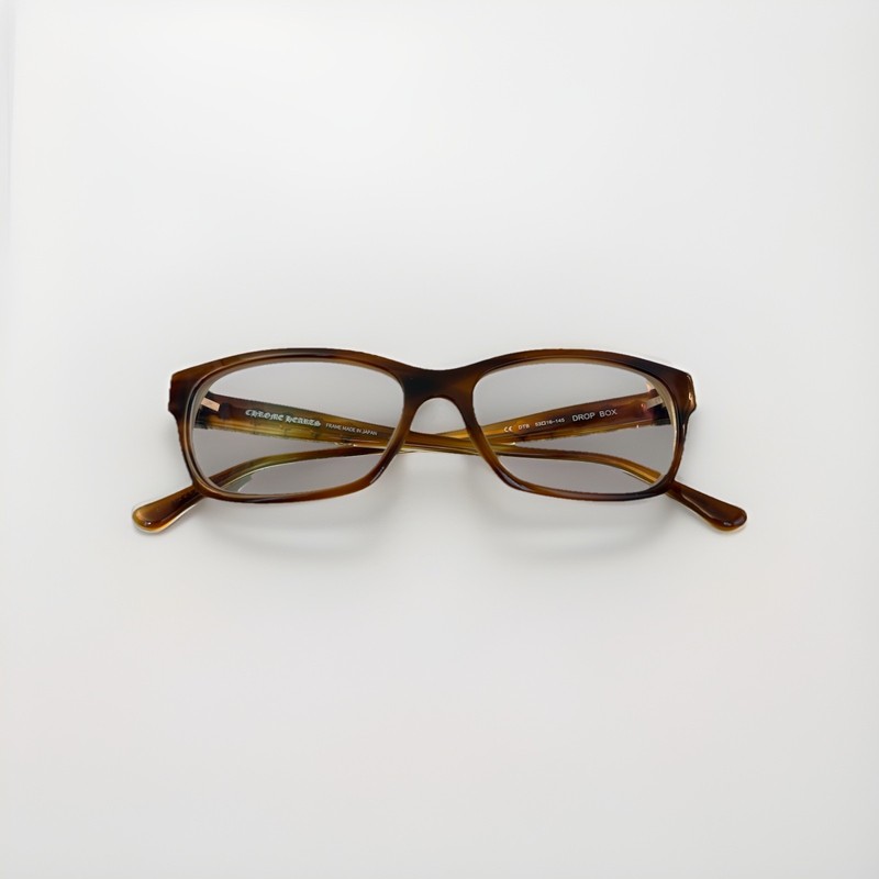 Chrome Hearts Made In Japan Eye Frames DROP BOX DTB Brown RARE