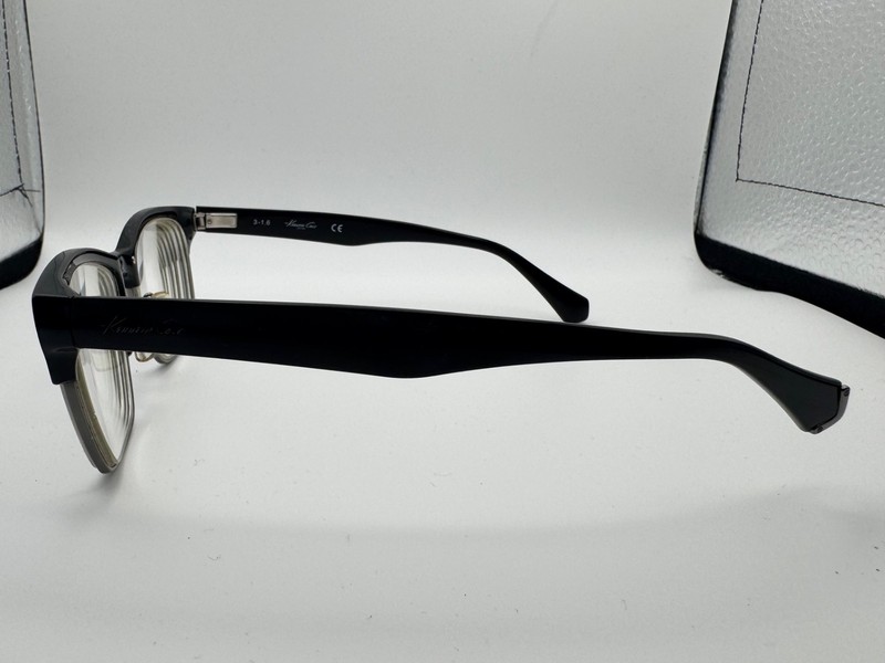 Kenneth Cole New York Eyeglasses KC0221 001 Square Eyeglass Frames 52-15-140 gallery