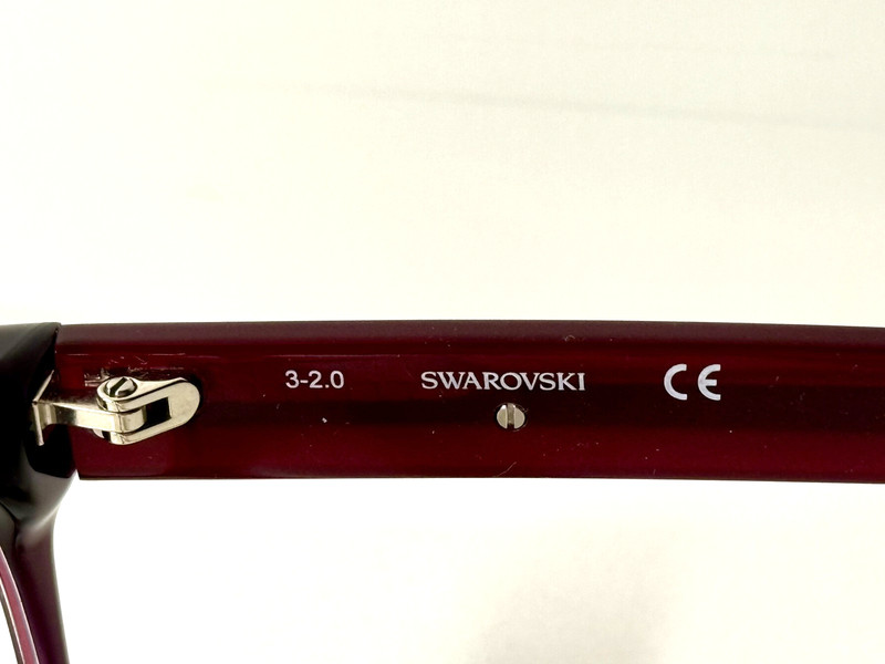 Swarovski SK5392 081 Burgundy Cat Eye Optical Plastic Eyeglasses Frame 51-16-140 gallery