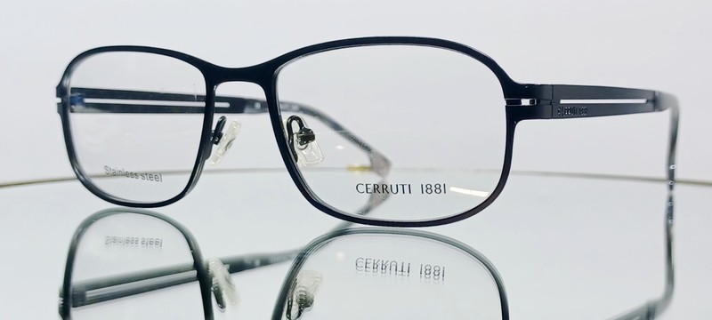 Originale CERRUTI 1881 CE6022 00 Eyeglasses MATTE BLACK New Metal 54-17-145