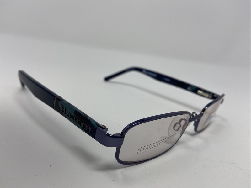 BLUTECH ULTRA EYEGLASSES FRAME UNDERCOVER BLUE GUNMETAL/BLUE 48-17-135 RR43 gallery