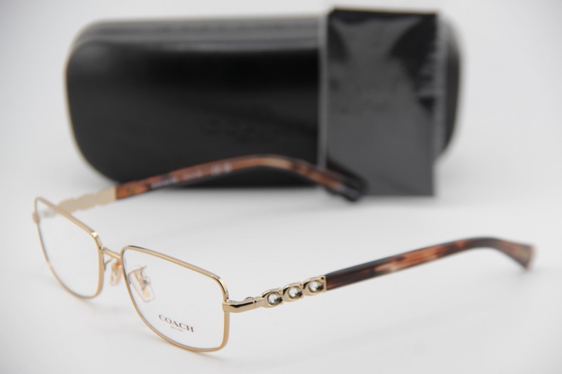 NEW COACH HC 5110B 9331 HAVANA GOLD GUNMETAL AUTHENTIC FRAMES EYEGLASSES 54-15