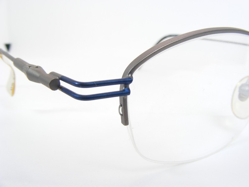Vintage Meyer Design OU 00.533.02 MATT BLUE /LIGHT BRONZE EYEGLASSES 49-21-137mm gallery