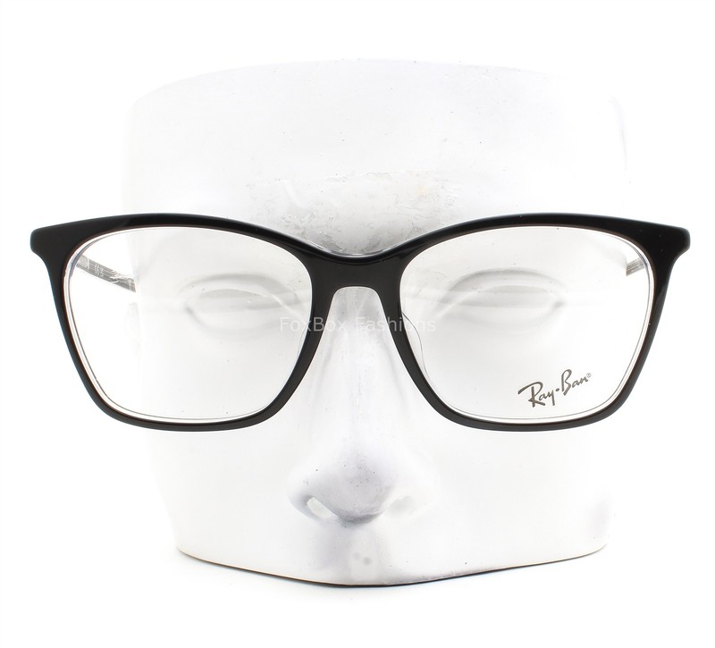 Ray-Ban Eyeglasses RB 5422F 2034 Glasses Polished Black on Clear 52mm with Case gallery