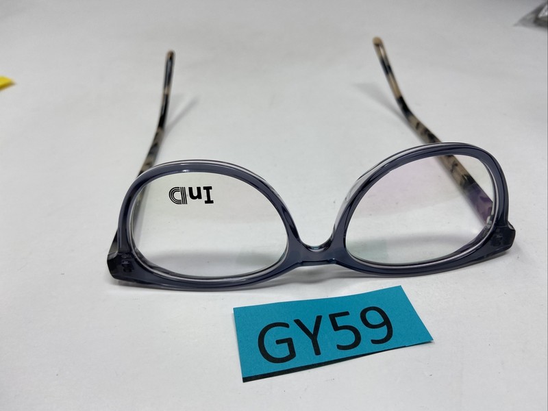 InD Eyewear 207 C3 50/17/142 GRAY TRANSLUCENT GRAY MARBLE EYEGLASSES GY59 gallery