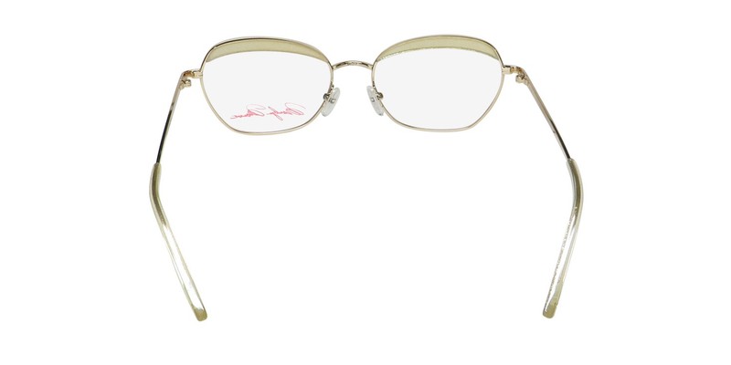 NEW MARILYN MONROE MMO 166 EYEGLASSES 54-17-140 RETRO METAL & PLASTIC GOLD gallery