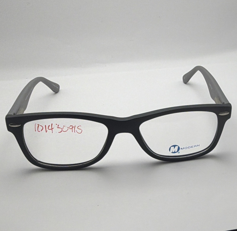 Modern Craze Black/Grey 50/18 140 Plastic Full Rim Rectangular Eye Frames 4971