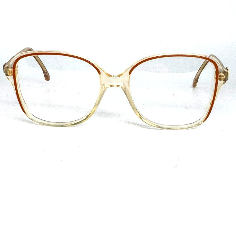 Cristelle Eyeglasses Frame Yellow Clear Square Full Rim CR01 H15331
