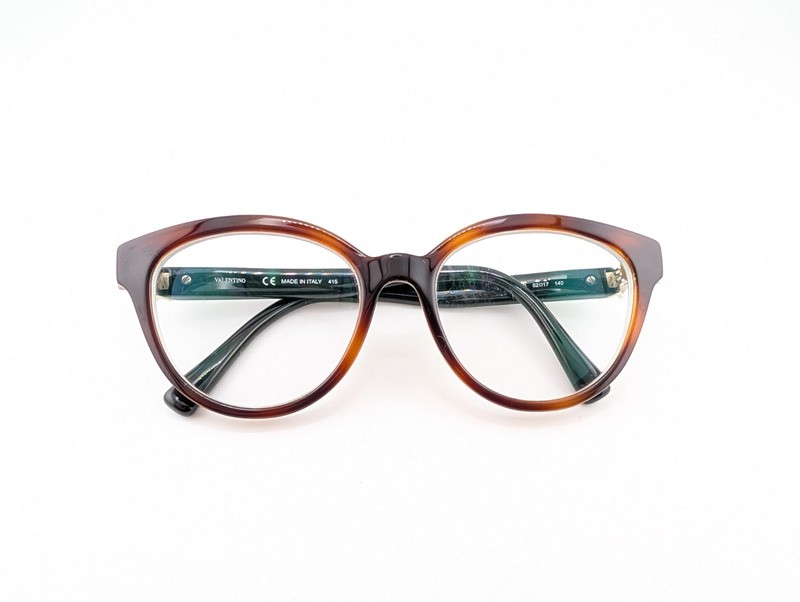Valentino Eyeglasses Frames Only, V2701 725, 52-17-140, Brown/Black, Italy