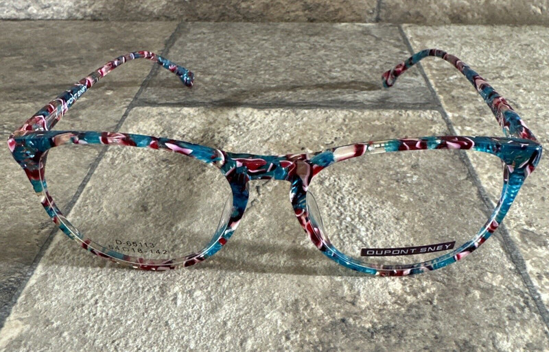 Dupont SNEY D-65113 Multicolor Eyeglasses Frame Full Rim 54-18-142-45mm NWOT G18