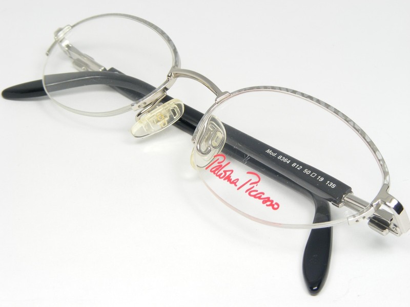 Paloma Picasso by METZLER 8364 812 SILVER EYEGLASSES w/ Crystals 50-19-135mm gallery