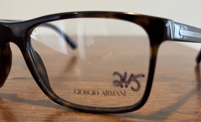 GIORGIO ARMANI AR 7027 5026 Rectangle Havana Brown Eyeglasses Frame 55-17-145 gallery