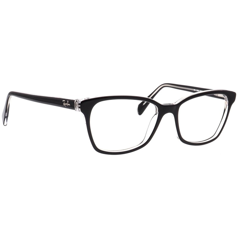 Ray-Ban Eyeglasses RB 5362 2034 Polished Black Semi Butterfly Frame 54[]17 140