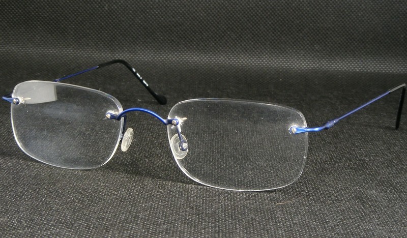 Vintage Augentraum 795 2 Blue UNIQUE RARE EYEGLASSES GLASSES 50-19-134mm Italy