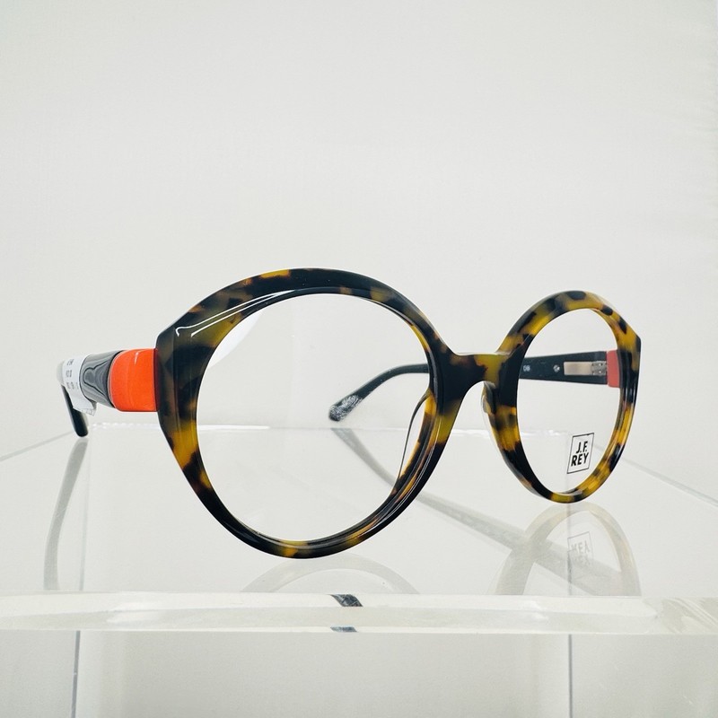 J.F. REY JF1546 MSRP $525 COLOR 9860 TORT ORANGE BLACK DESIGNER EYEGLASS FRAMES gallery