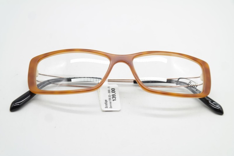Flair 002 Eyeglasses Brown Bronze Square New Acetate Metal gallery