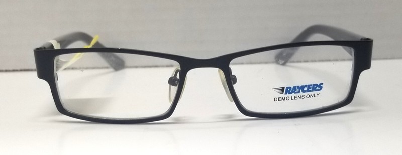 Raycers KB 4001 BK Kids Eyeglasses Frames Black Grey Rectangular 48-16-130