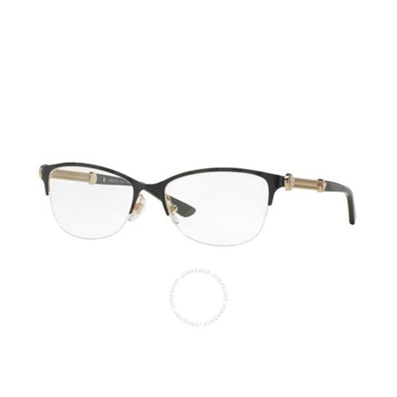 Versace VE1228 1291 Eyeglasses Black Frame Demo Lenses 53mm