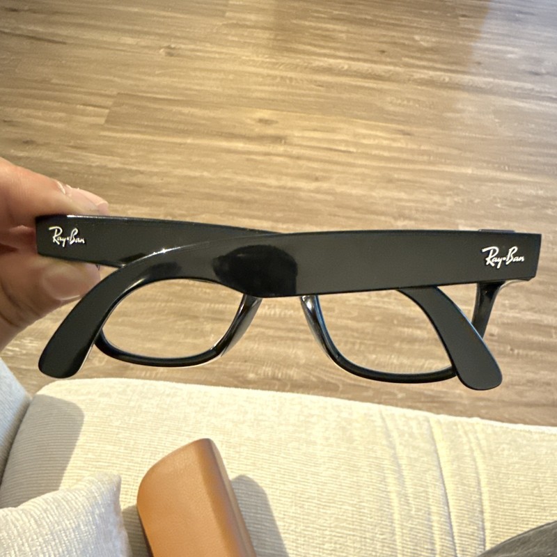 Ray-Ban Black Solid Acetate Full Rim Eyeglasses Frames with Case gallery